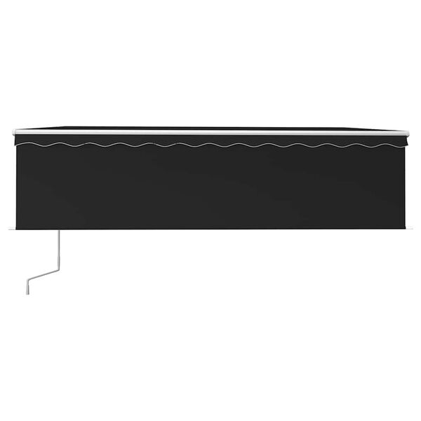 vidaXL automaatne varikatus rulooga, 5 x 3 m, antratsiit