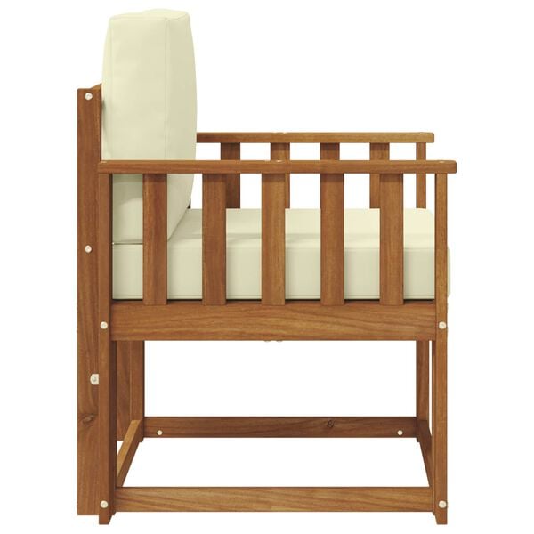 vidaXL &Otilde;uesohva Tugev akaatsiapuit ja pol&uuml;ester Neutraalne