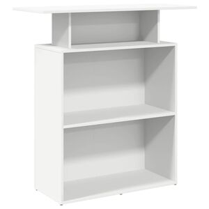 vidaXL vastuv&otilde;tulaud, valge, 100 x 40 x 104 cm, t&ouml;&ouml;deldud puit