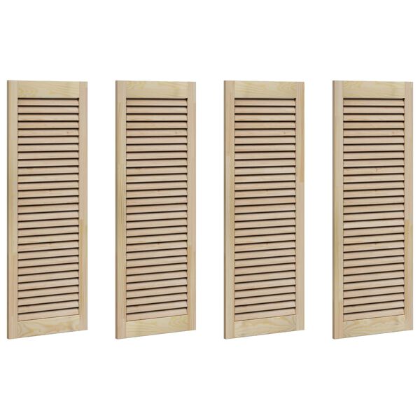 vidaXL Kappi Uks 4 pcs Neutraalne 140.5 x 2 x 59.5 cm Tahke m&auml;nd