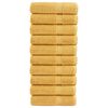 vidaXL saunalina SOLUND 10 tk, kuldne, 70x140 cm, 600 gsm