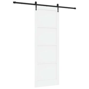 vidaXL Libisev uks ORKDAL Valge 83 x 232 cm Toekas m&auml;nnipuit