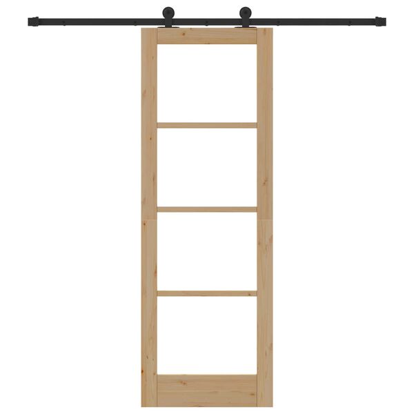 vidaXL Libisev uks ORKDAL Looduslik ja must 73,5 x 211 cm