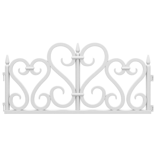 vidaXL murupiirded 17 tk valge 10 m PP