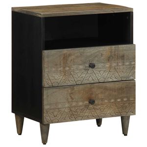 vidaXL &ouml;&ouml;kapp helehall 50x33x60 cm t&auml;ispuidust mango