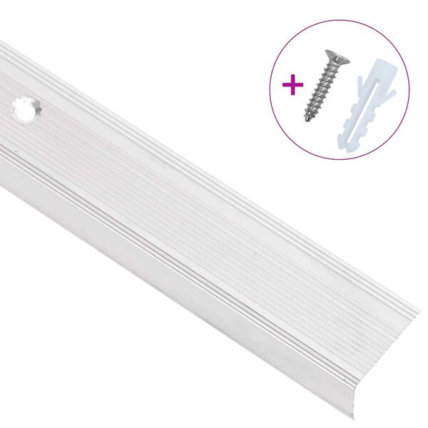 vidaXL trepikaitsmed L-kujulised 15 tk, alumiinium, 90 cm, h&otilde;bedane