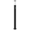 vidaXL anduriga postvalgusti 110 cm roostevaba teras IP44
