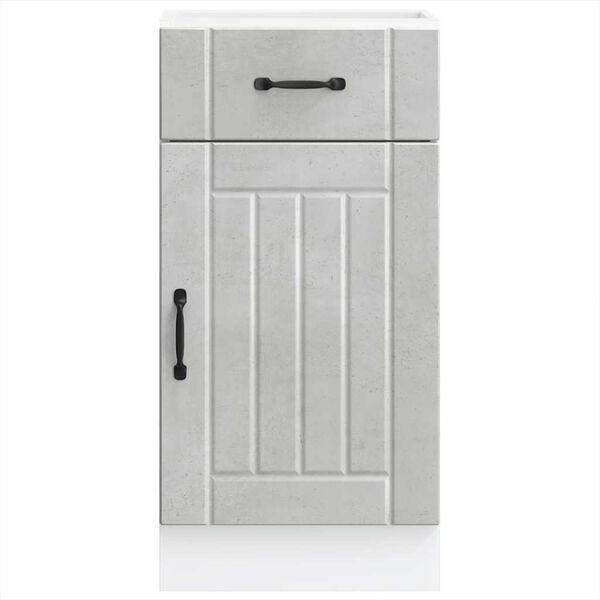 vidaXL k&ouml;&ouml;gi aluskapp Lucca, betoonhall, tehispuit