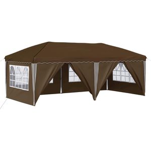 vidaXL &Uuml;hepuuline peotelk 575 x 288 x 245 cm Pruunikashall