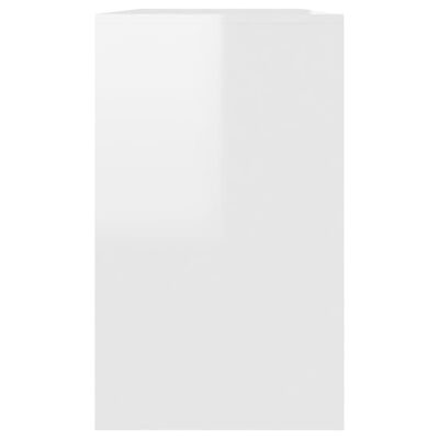 vidaXL puhvetkapp, kõrgläikega valge, 120 x 41 x 75 cm, puitlaastplaat