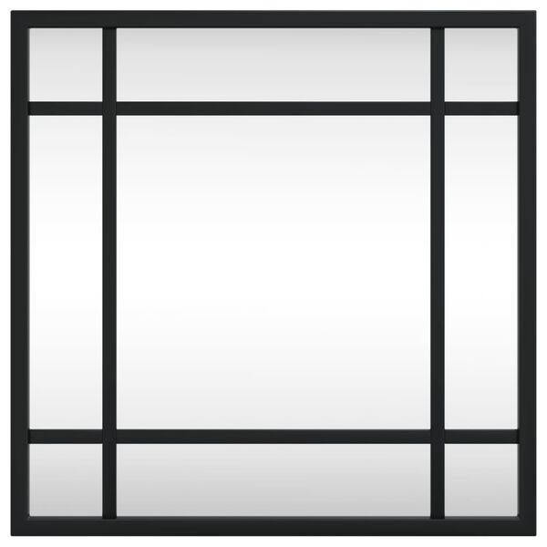 vidaXL seinapeegel, must, 30 x 30 cm, kandiline, raud