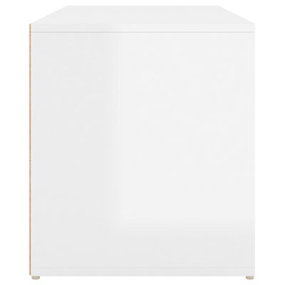 vidaXL esikupink 80 x 40 x 45 cm, kõrgläikega valge, puitlaastplaat