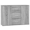 vidaXL puhvetkapp, hall Sonoma tamm, 91x29,5x65 cm, tehispuit