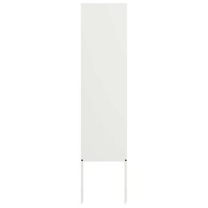 vidaXL Aia privaatsuse kate Valge 32 x 140 cm K&uuml;lmpruun teras