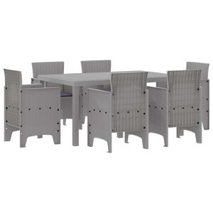 vidaXL Aia s&ouml;&ouml;gilaudade komplekt 7 pcs Helehall Polt rattan