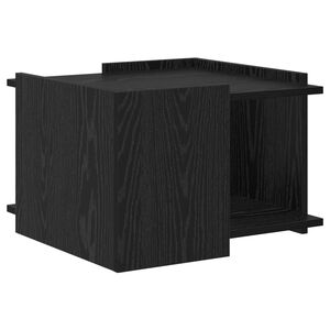 vidaXL Kohvilaud Must tamm 50,5 x 50 x 33 cm Tehispuit