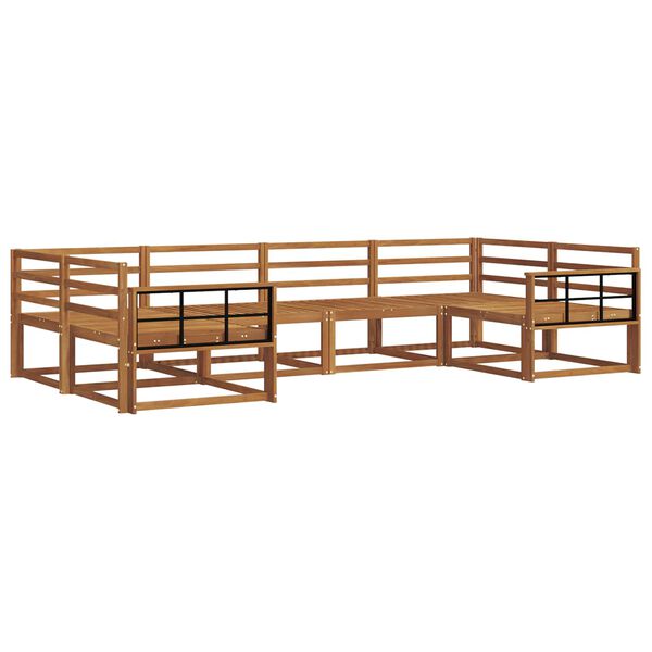 vidaXL V&auml;li diivanikomplekt 6 pcs Neutraalne Tugev akatsiapuu