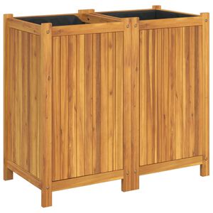 vidaXL voodriga taimelava, 84x42x75 cm, akaatsiapuit