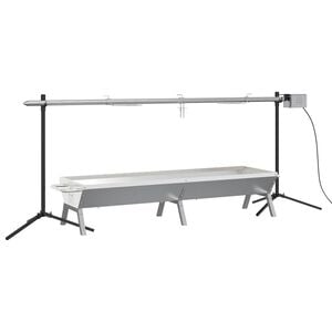 vidaXL automaatne grill koos alusega, roostevaba teras