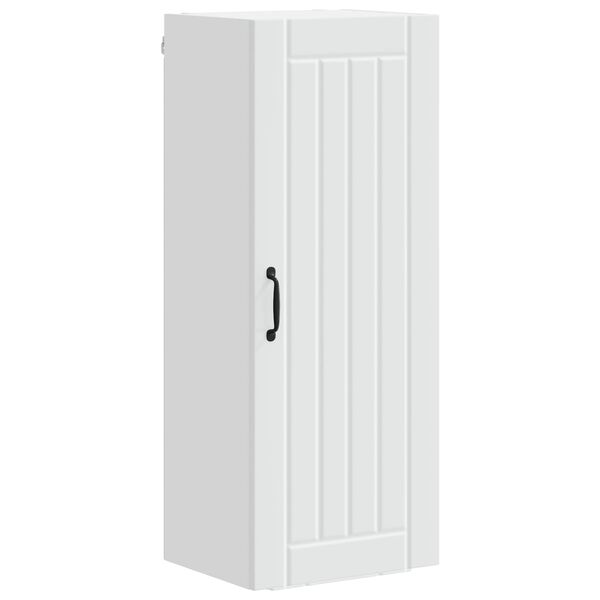 vidaXL K&ouml;&ouml;gikapp Lucca Valge 40 x 31 x 100 cm Tehispuit