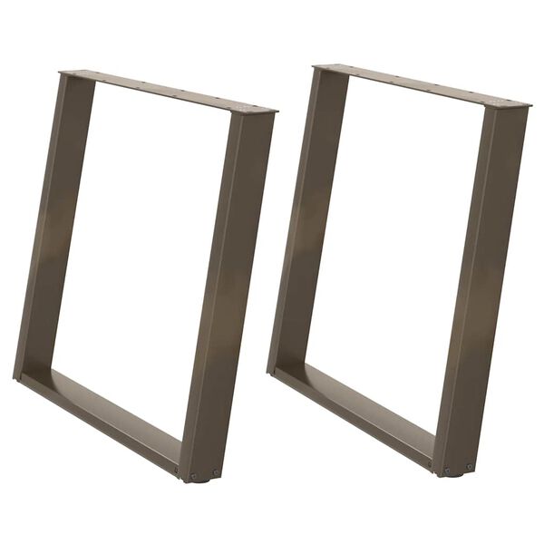 vidaXL s&ouml;&ouml;gilaua jalad U-kujulised 2 tk, naturaalne teras, 90 x (72&ndash;73) cm, teras