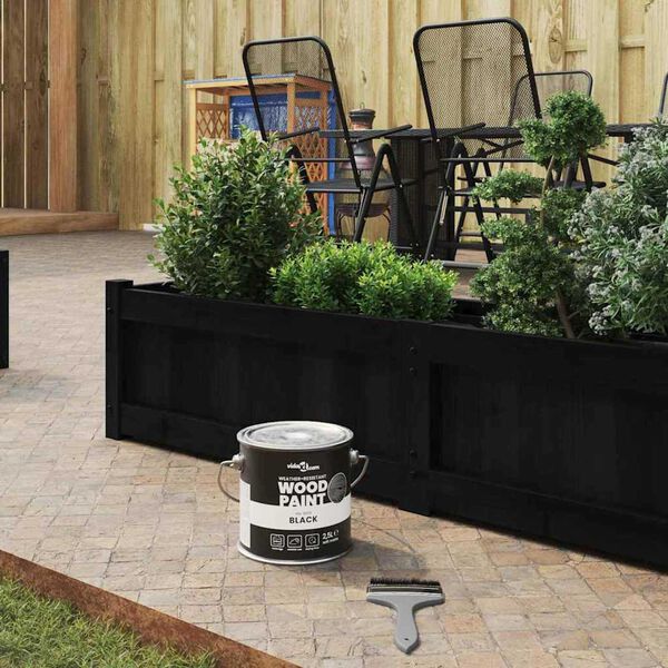 vidaXL Puiduvärv Must 16,5 x 16,5 x 15,9 cm Seinaprindid