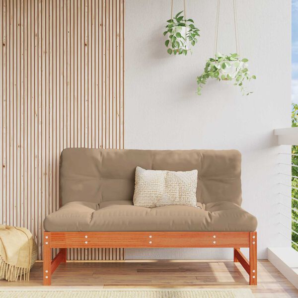 vidaXL Aia Keskmine Diivan Tahke m&auml;nd Vahapunane