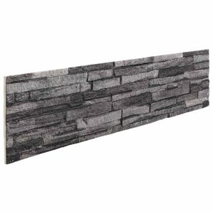 vidaXL Seinapaneelid 10 pcs Antratsiit 100 x 25 cm EPS vaht