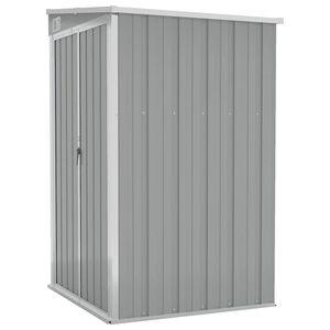 vidaXL seina aiakuur, hall, 118 x 100 x 178 cm, tsingitud teras