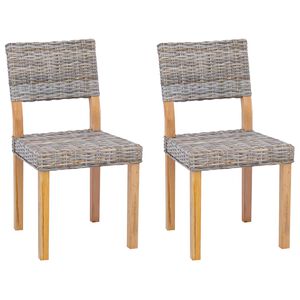 vidaXL S&ouml;&ouml;gitool 2 pcs Kubu Hall 46 x 55 x 84 cm Kubu rattan