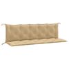 vidaXL aiapingi istmepadjad 2 tk, beež, 180x50x7 cm, kangas