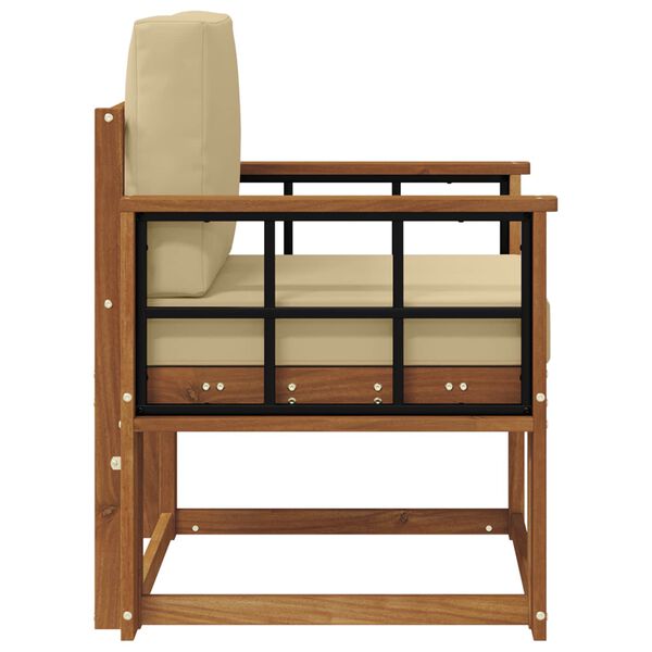 vidaXL &Otilde;uesohva Tugev akaatsiapuit ja pol&uuml;ester Neutraalne