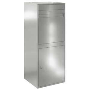 vidaXL Pakiautomaat uksega H&otilde;bedane 47,5 x 38 x 59 cm Tsinkteras