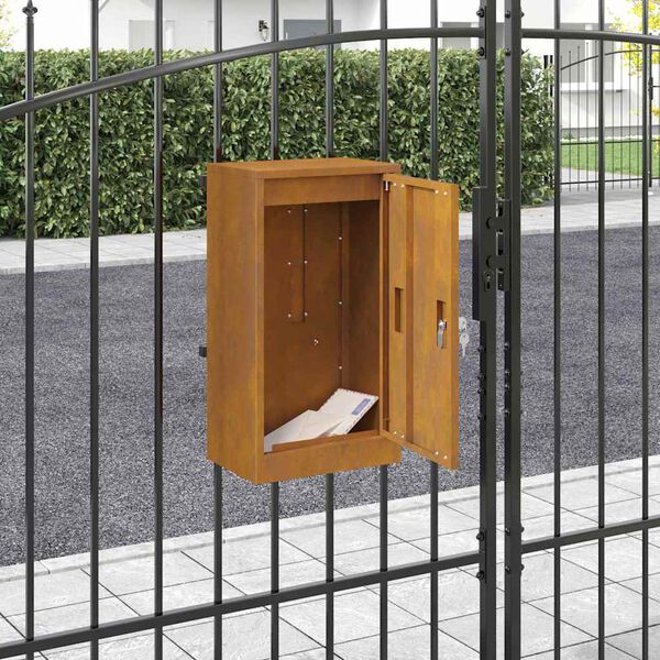 vidaXL postkast ladustamisega Rooste 30 x 20 x 55 cm terase t&uuml;&uuml;p