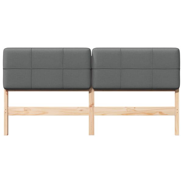 vidaXL Polsterdatud voodiots Pruun ja Heledat Hall 180 cm Tahke m&auml;nd