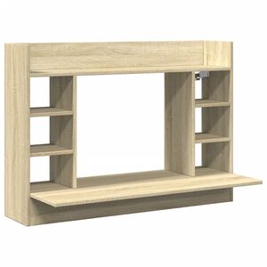 vidaXL seinale kinnitatav kirjutuslaud, tamm, 105x48x75 cm, tehispuit