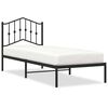 vidaXL metallist voodiraam peatsiga, must, 90x200 cm