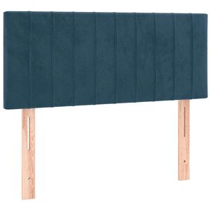 vidaXL voodiraam peats, tumesinine, 90x5x78/88 cm, samet