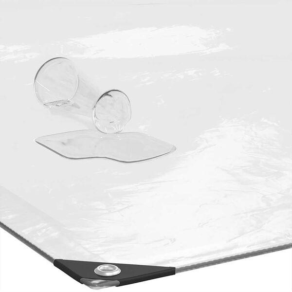 vidaXL Läbipaistev Present aasadega 8x8 m Polüetüleen