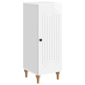 vidaXL K&otilde;ide K&otilde;rgl&auml;ikega valge 33 x 34,5 x 90 cm Tehispuit