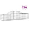 vidaXL kaarekujulised gabioonkorvid 50 tk, 200x50x40/60 cm, raud