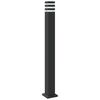 vidaXL aia lambipost, must, 110 cm, alumiinium