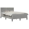 vidaXL Voodiraam madratsiga peaga Helehall 120 x 200 cm Samet