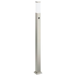 vidaXL anduriga postvalgusti 110 cm roostevaba teras IP44