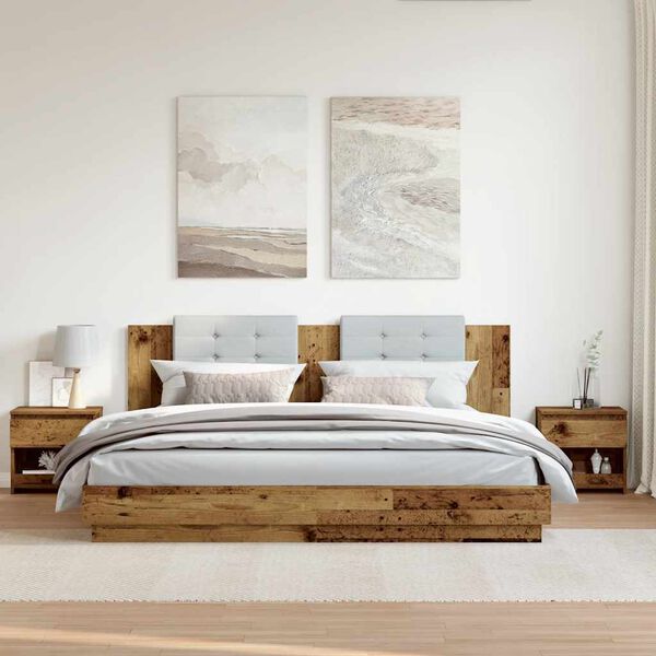 vidaXL &ouml;&ouml;kapid 2 tk vana puit 40x30x39 cm tehispuit