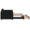 vidaXL diivanvoodi väljatõmmatava osaga, must, 80x200 cm, kangas
