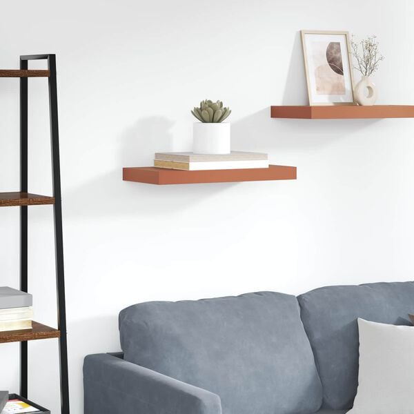 vidaXL Seinariiul Seinale kinnitatav Punane 50 x 23 x 4 cm Tehispuit