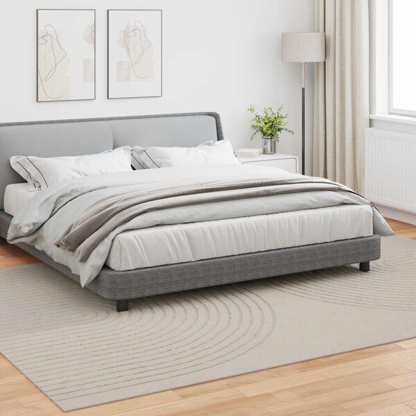 vidaXL Alavaibad Ristk&uuml;lik HUARTE cream 280 x 200 cm Pol&uuml;ester