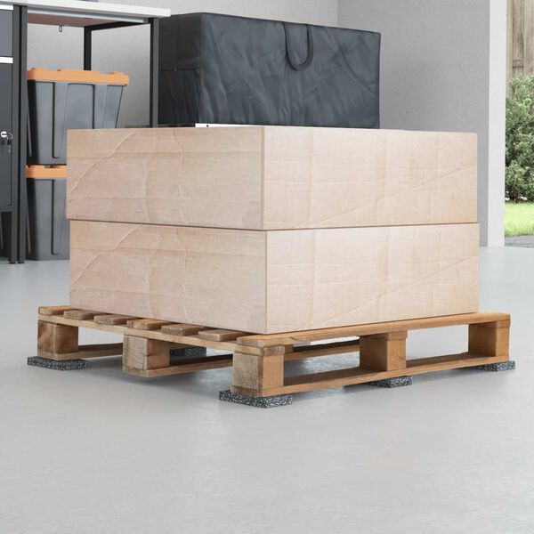 vidaXL Kummikool Must Kumm