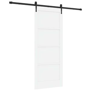 vidaXL Libisev uks ORKDAL Valge 83 x 202 cm Toekas m&auml;nnipuit